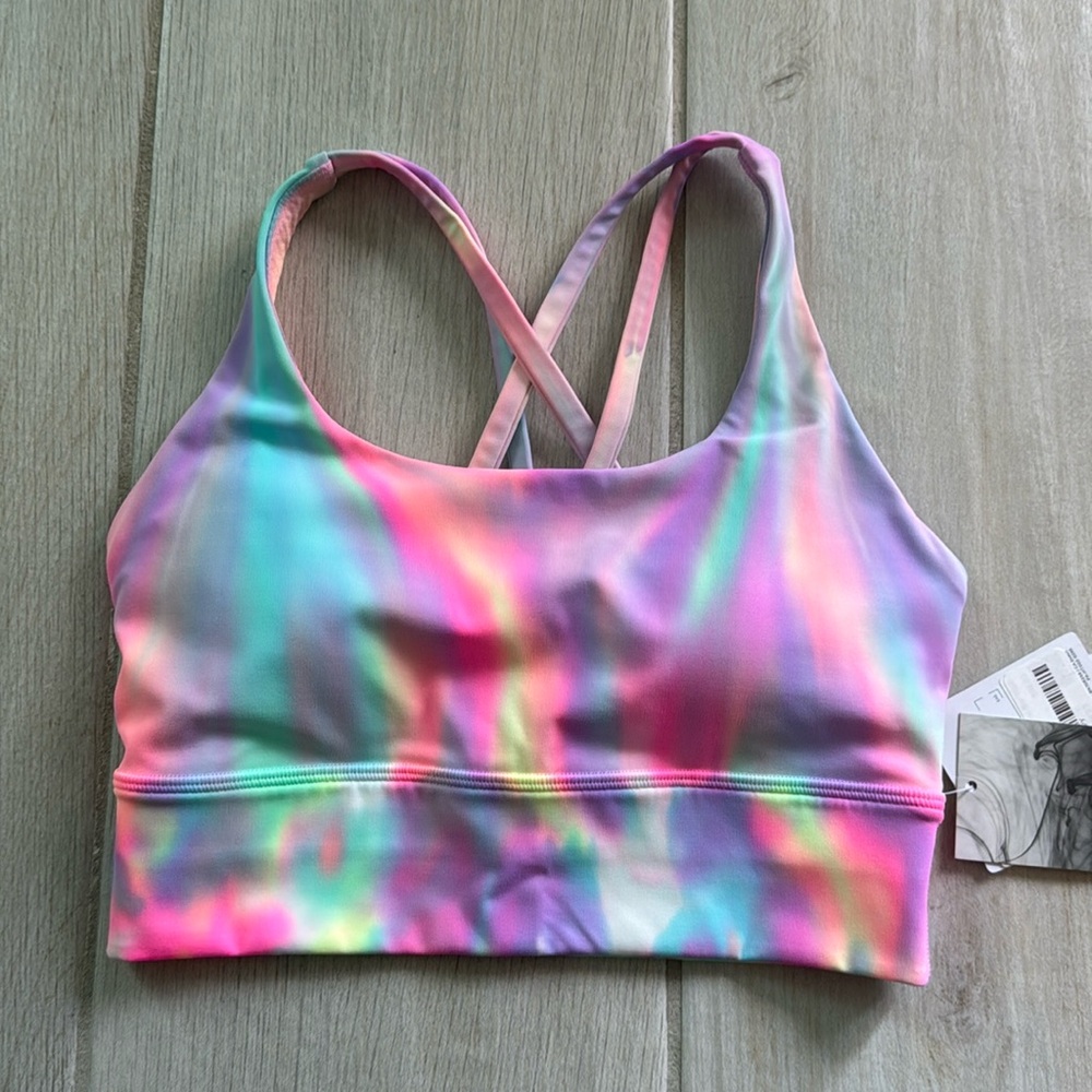 Lululemon Energy Longline Bra Psychedelic Wash Multi